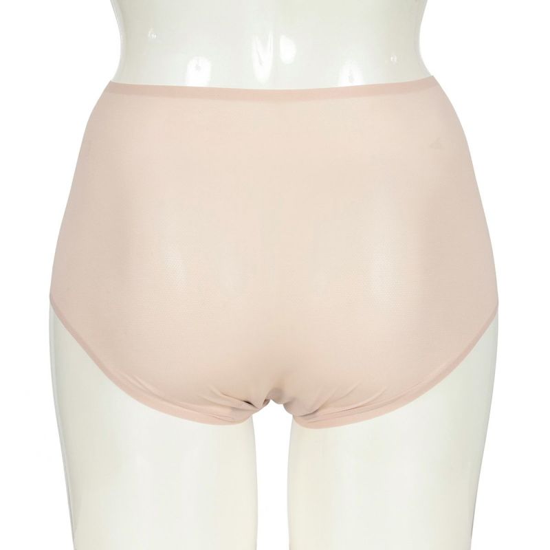 【満足美涼活】ショーツ冷やして整える無地深履きスタンダードワイドレギパン(37-4532F)