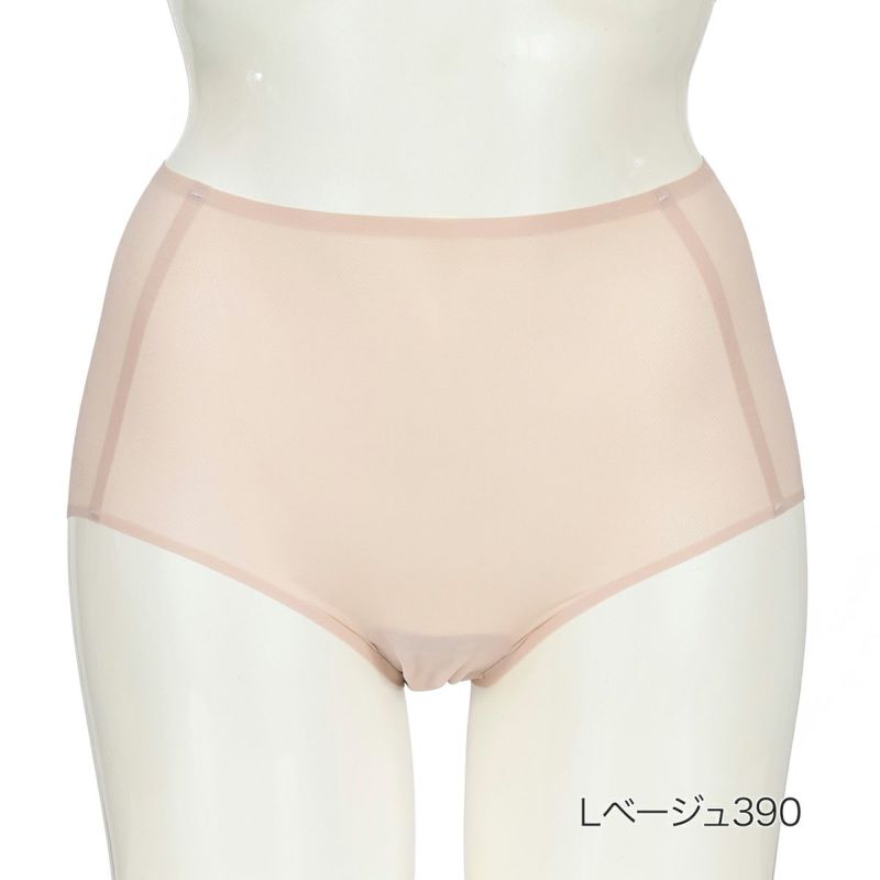 【満足美涼活】ショーツ冷やして整える無地深履きスタンダードワイドレギパン(37-4532F)