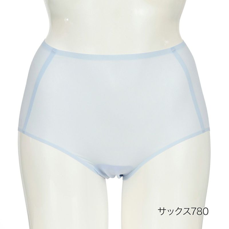 【満足美涼活】ショーツ冷やして整える無地深履きスタンダードワイドレギパン(37-4532F)