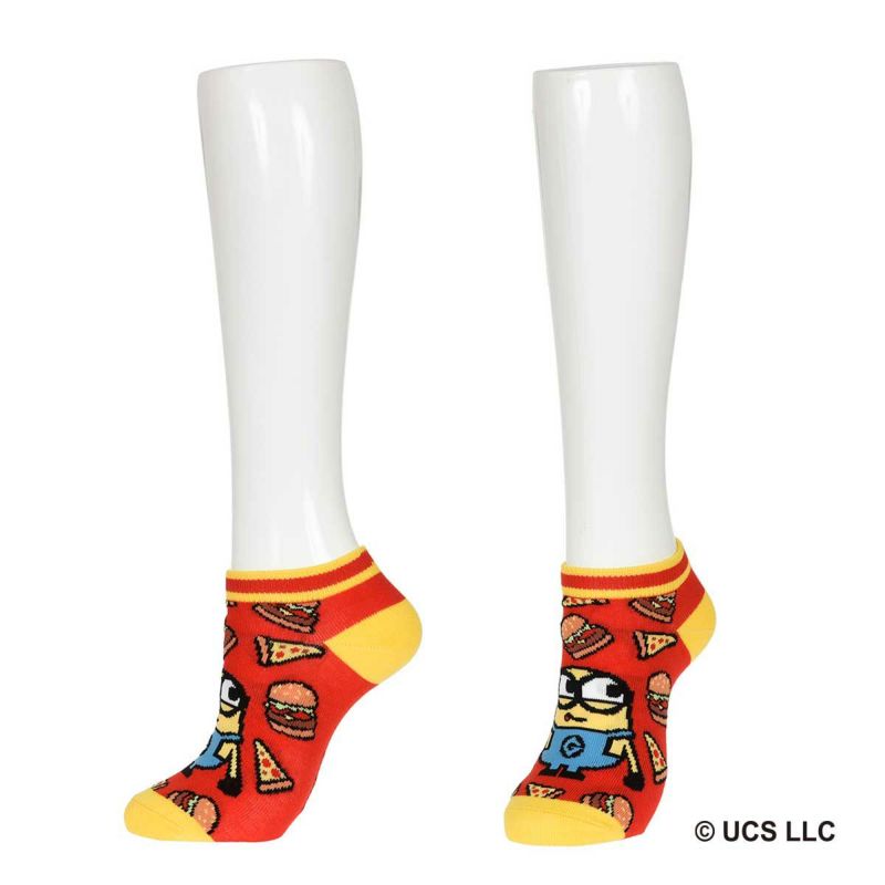 【ミニオンズ】靴下キャラクター柄スニーカー丈ボブ(350-15M5)