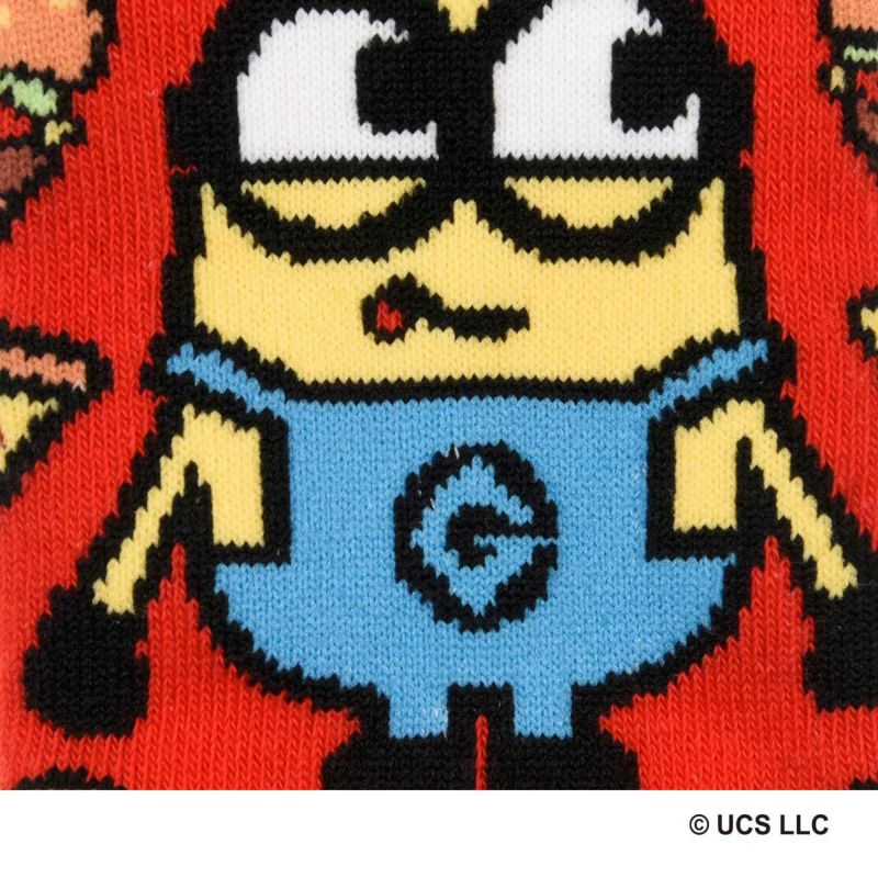 【ミニオンズ】靴下キャラクター柄スニーカー丈ボブ(350-15M5)