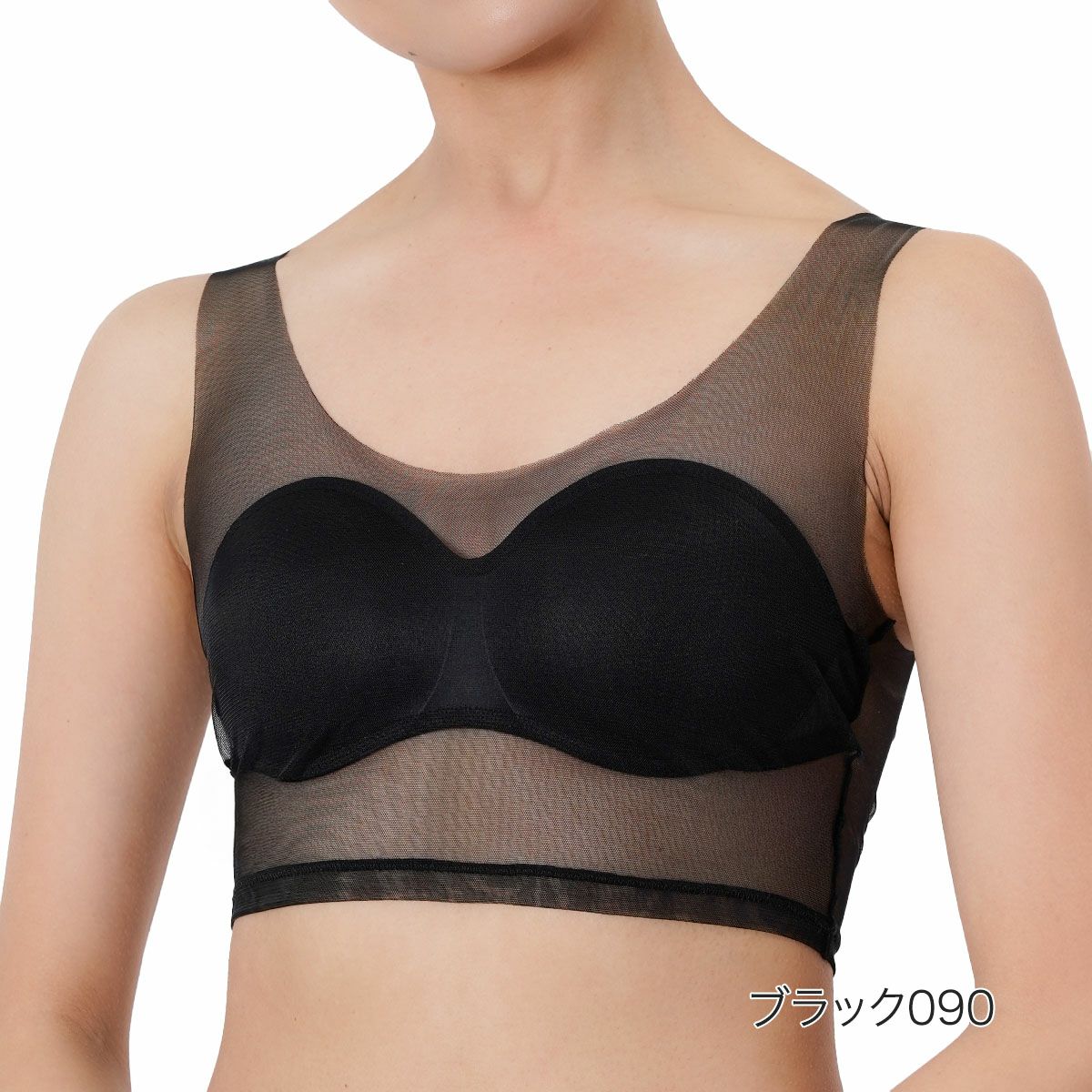 【fukuskeFUN(フクスケファン)】ハーフトップSKINTONE無地ハーフトップパッド部分吸水速乾(14-0005)