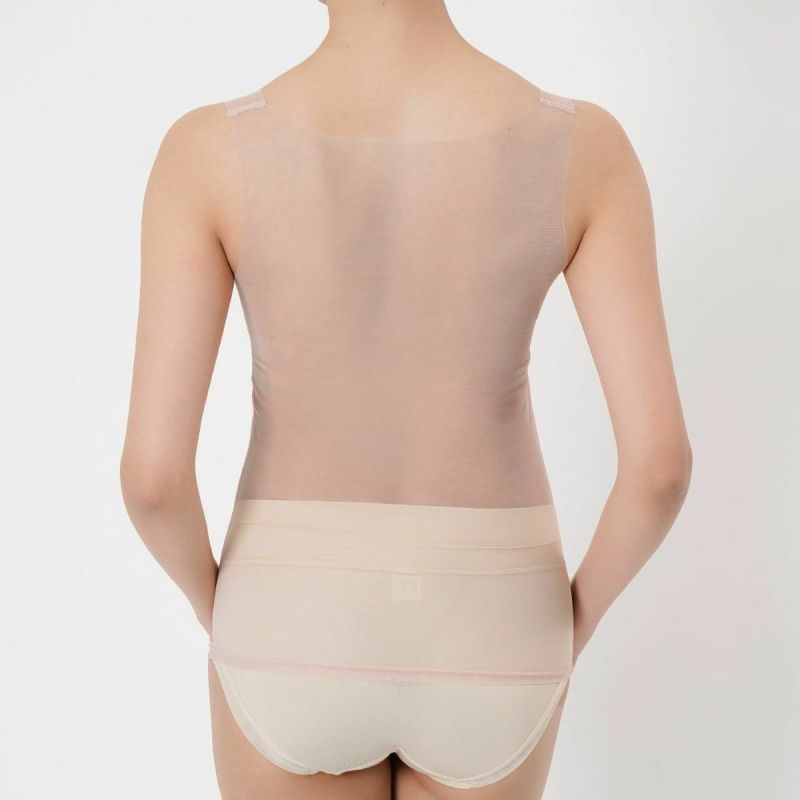 【fukuskeFUN(フクスケファン)】タンクトップSKINTONE無地タンクトップパッド部分吸水速乾(14-0006)