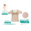 【fukuskeFUN(フクスケファン)】インナーシャツSKINTONE無地ハーフスリーブパッド部分吸水速乾(14-0007)