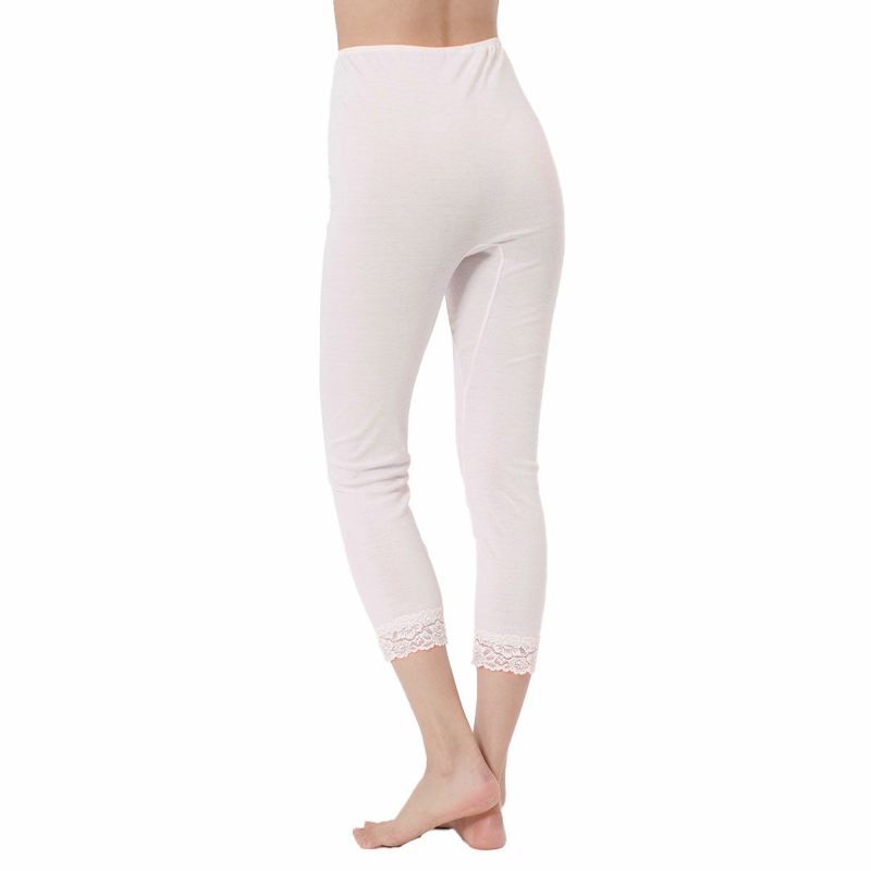 【fukuske(フクスケ)】ペチパンツ無地スラックス下綿100％(32-9958B)