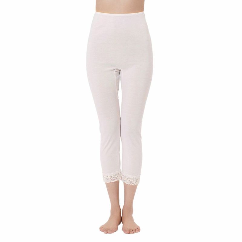 【fukuske(フクスケ)】ペチパンツ無地スラックス下綿100％(32-9958B)