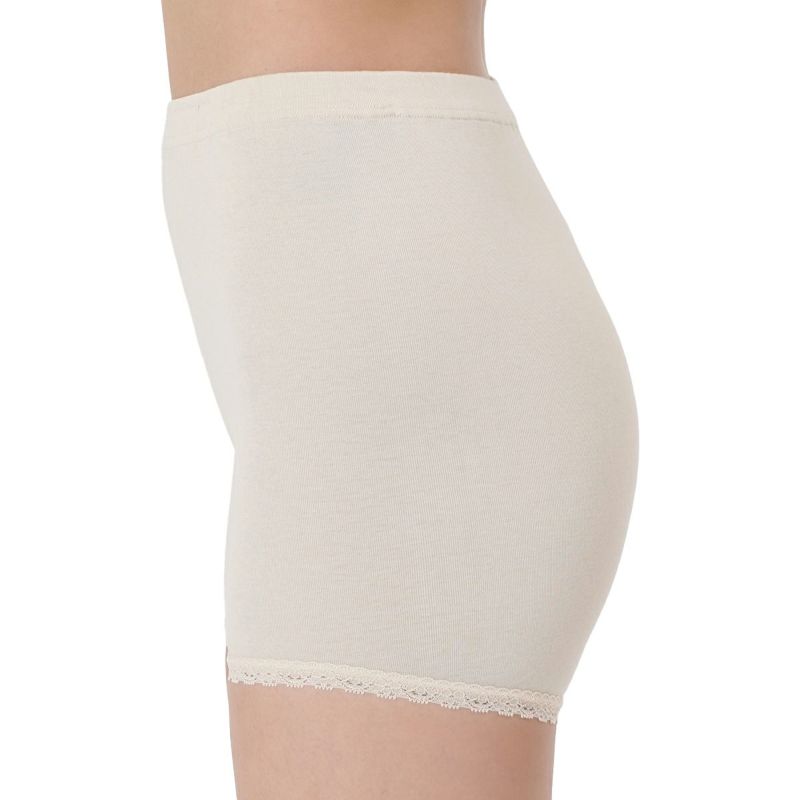 【満足】ショーツ綿100％なのにひんやり無地一分丈ルームウェア(37-2103)