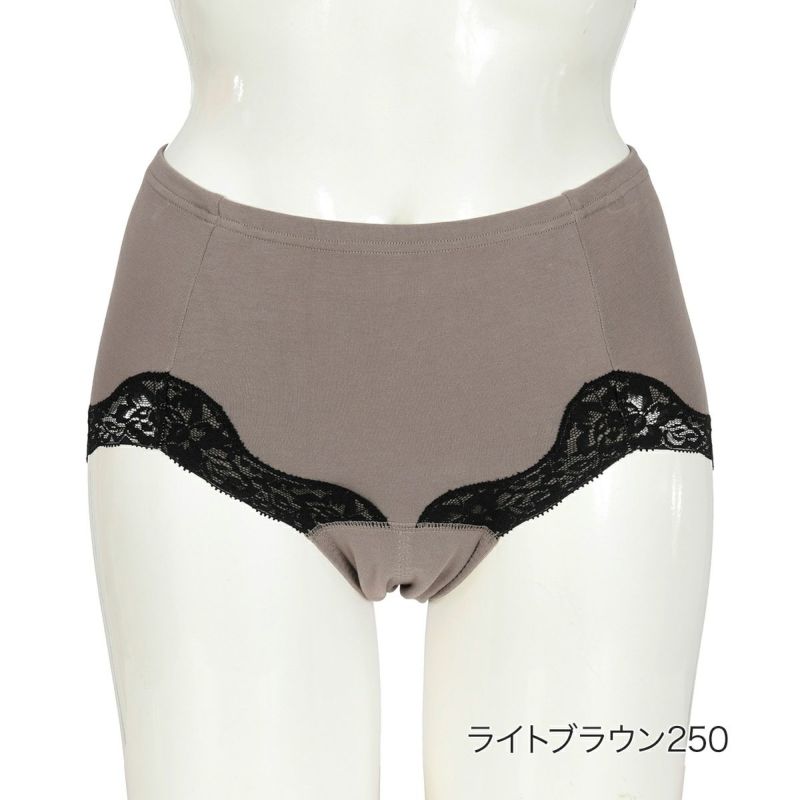 【満足】サニタリーショーツほっとサニタリー無地スタンダードお腹二重(37-4503)