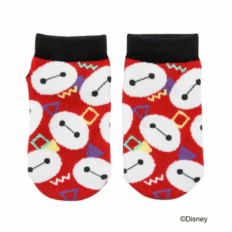 【ベイマックス総柄】靴下キャラクター柄スニーカー丈お名前スペース付き(109-15K2)