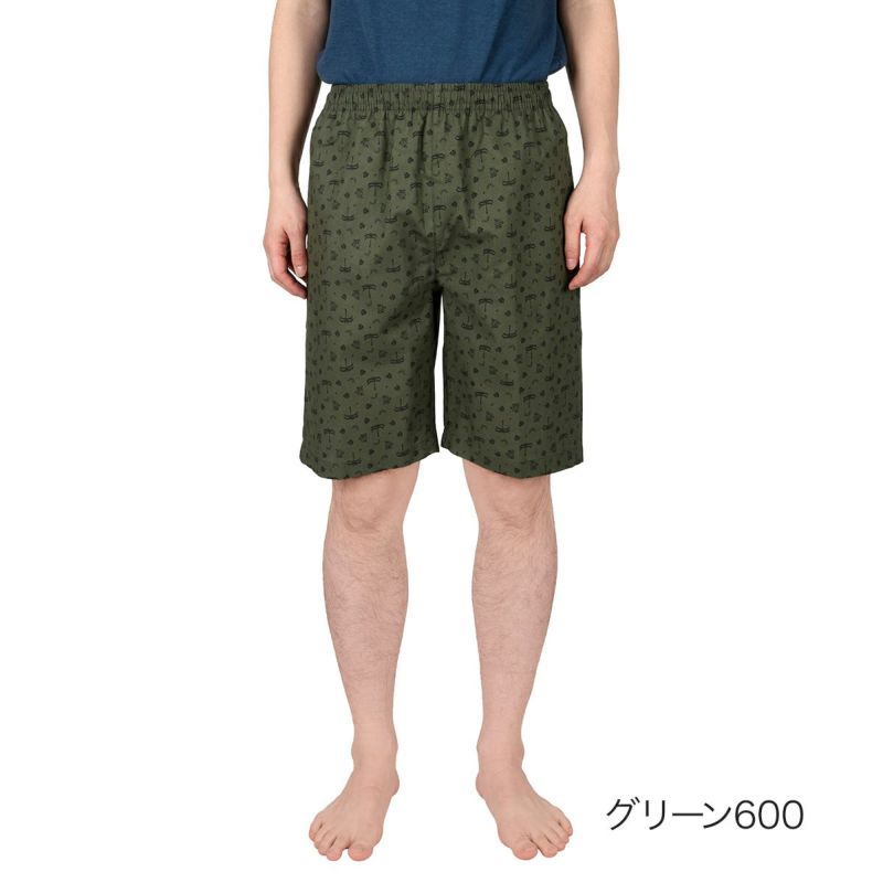 fukuske(フクスケ)ハーフパンツボタニカル柄ハーフパンツポケット付き(RM9P0012)