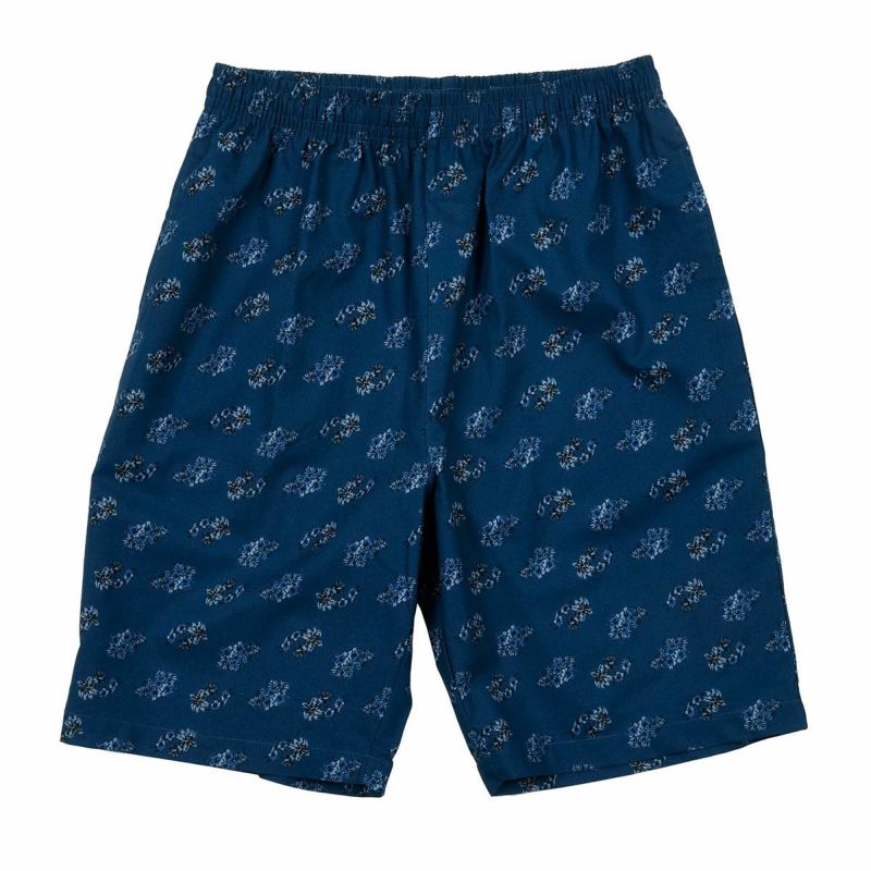 fukuske(フクスケ)ハーフパンツハイビスカス柄ハーフパンツポケット付き(RM9P0013)