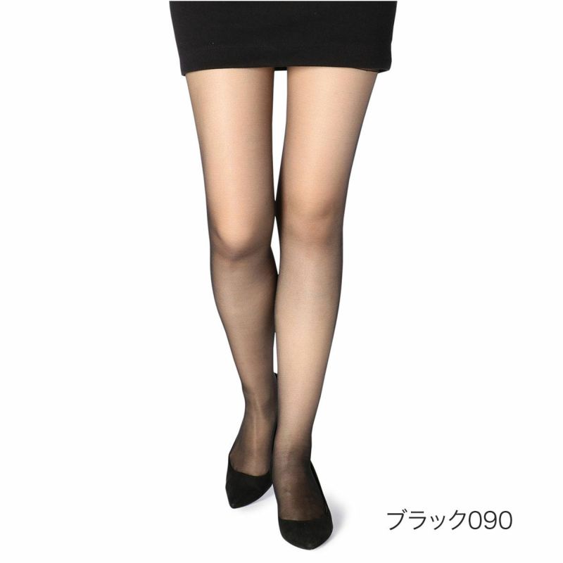 シルキーサポート：夏雪3足組パンティストッキング無地パンティ部メッシュ(161-2323)