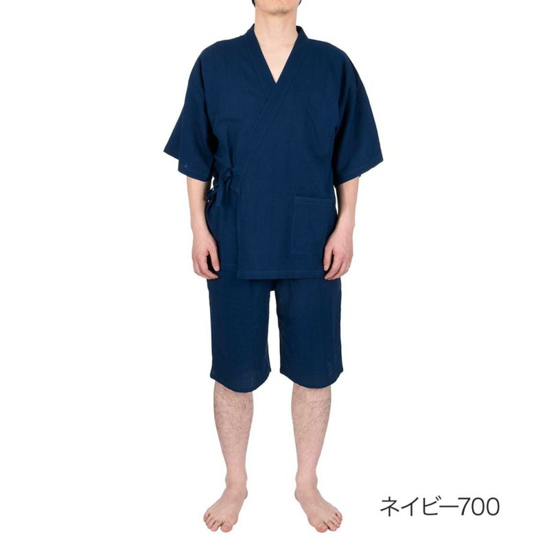 fukuskeFUN(フクスケファン)甚平ストライプ柄上下セット(260P0002)