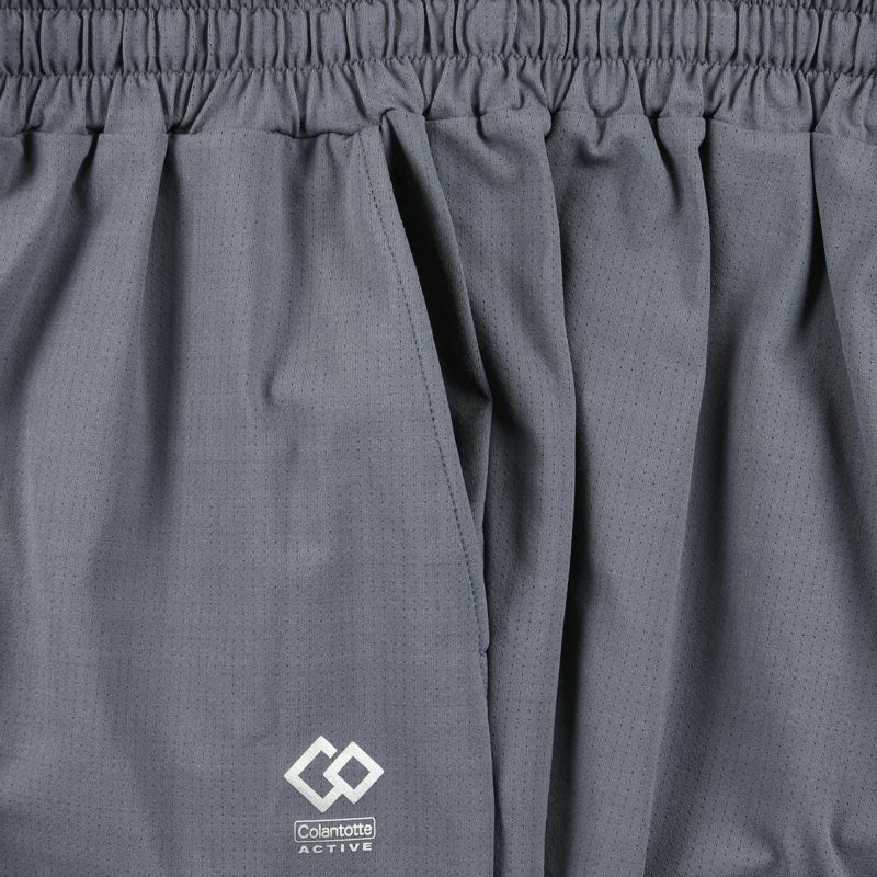 Colantotte(コラントッテ)：ACTIVE上下セット ルームウェア 無地 ワンポイント 上下セット ラグラン半袖 ハーフパンツ ストレッチメッシュ ウエストシャーリング(調節ひも有)(HRT-6001)