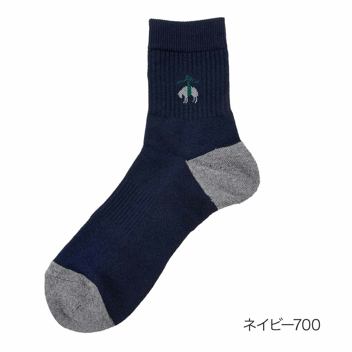 ブルックスブラザーズ靴下ワンポイントロゴショート丈足底パイル(6B522)