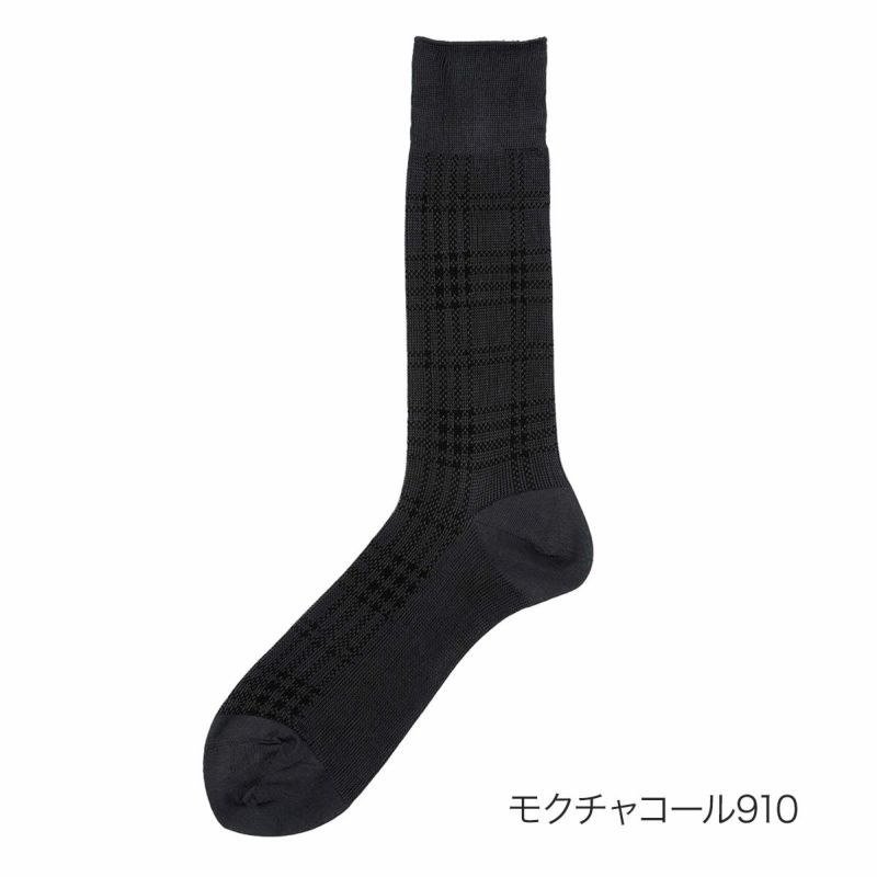 マッキントッシュフィロソフィー靴下チェック柄クルー丈(2M058)