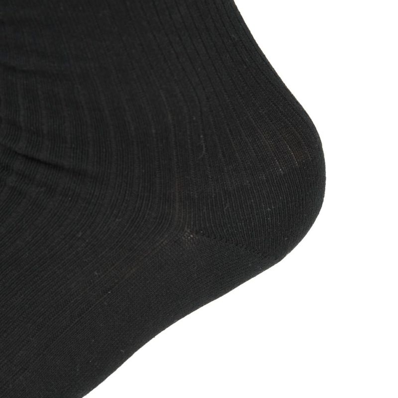 fukuske5足組 靴下 無地 リブ クルー丈 日本製(155N58A7)