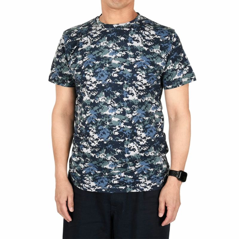 fukuskeTシャツデジタルカモフラージュ柄半袖吸湿性(K250001C)
