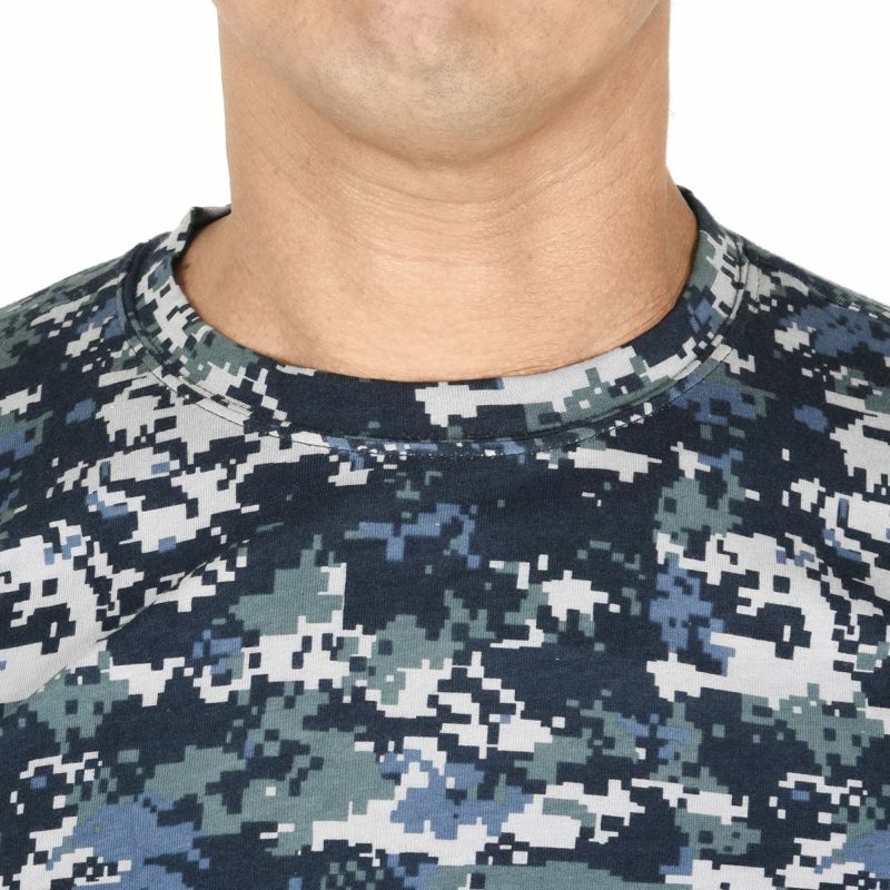 fukuskeTシャツデジタルカモフラージュ柄半袖吸湿性(K250001C)