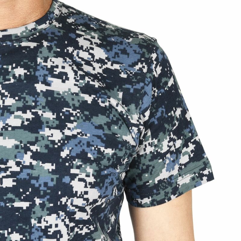fukuskeTシャツデジタルカモフラージュ柄半袖吸湿性(K250001C)