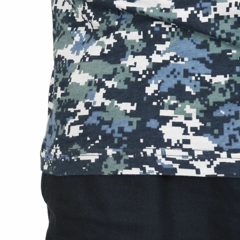 fukuskeTシャツデジタルカモフラージュ柄半袖吸湿性(K250001C)