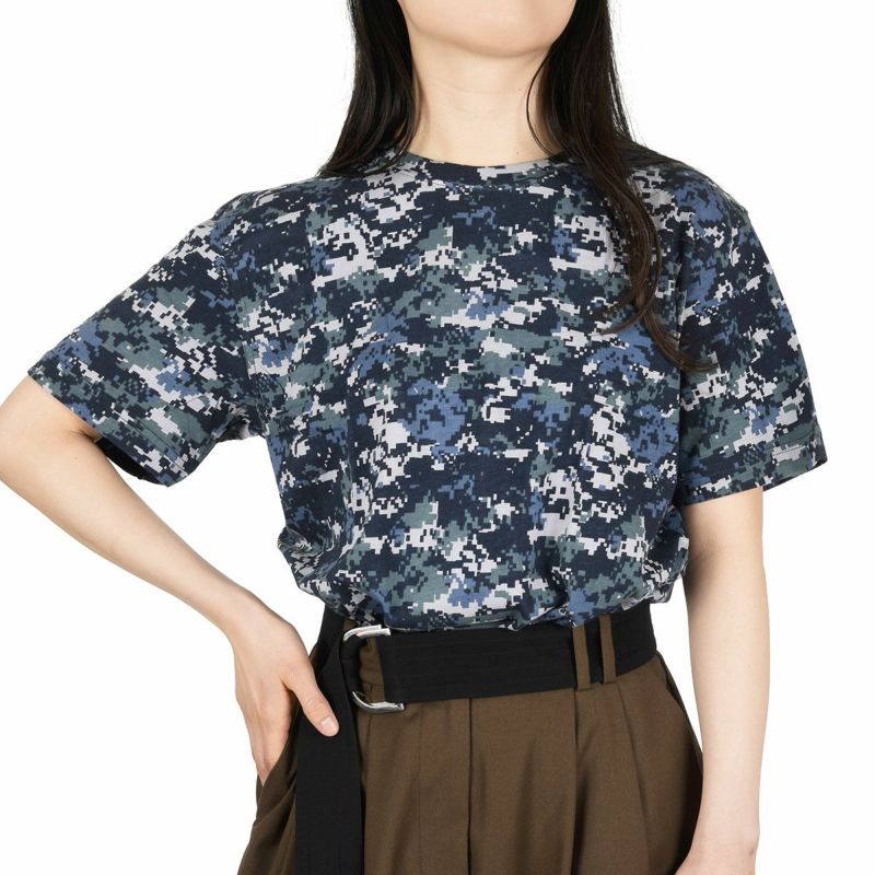 fukuskeTシャツデジタルカモフラージュ柄半袖吸湿性(K250001C)