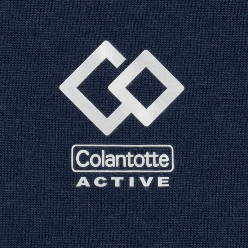 Colantotte(コラントッテ)：ACTIVEルームウェア無地ワンポイントライン上下セット半袖ハーフパンツ天竺編み(HRT-6002)