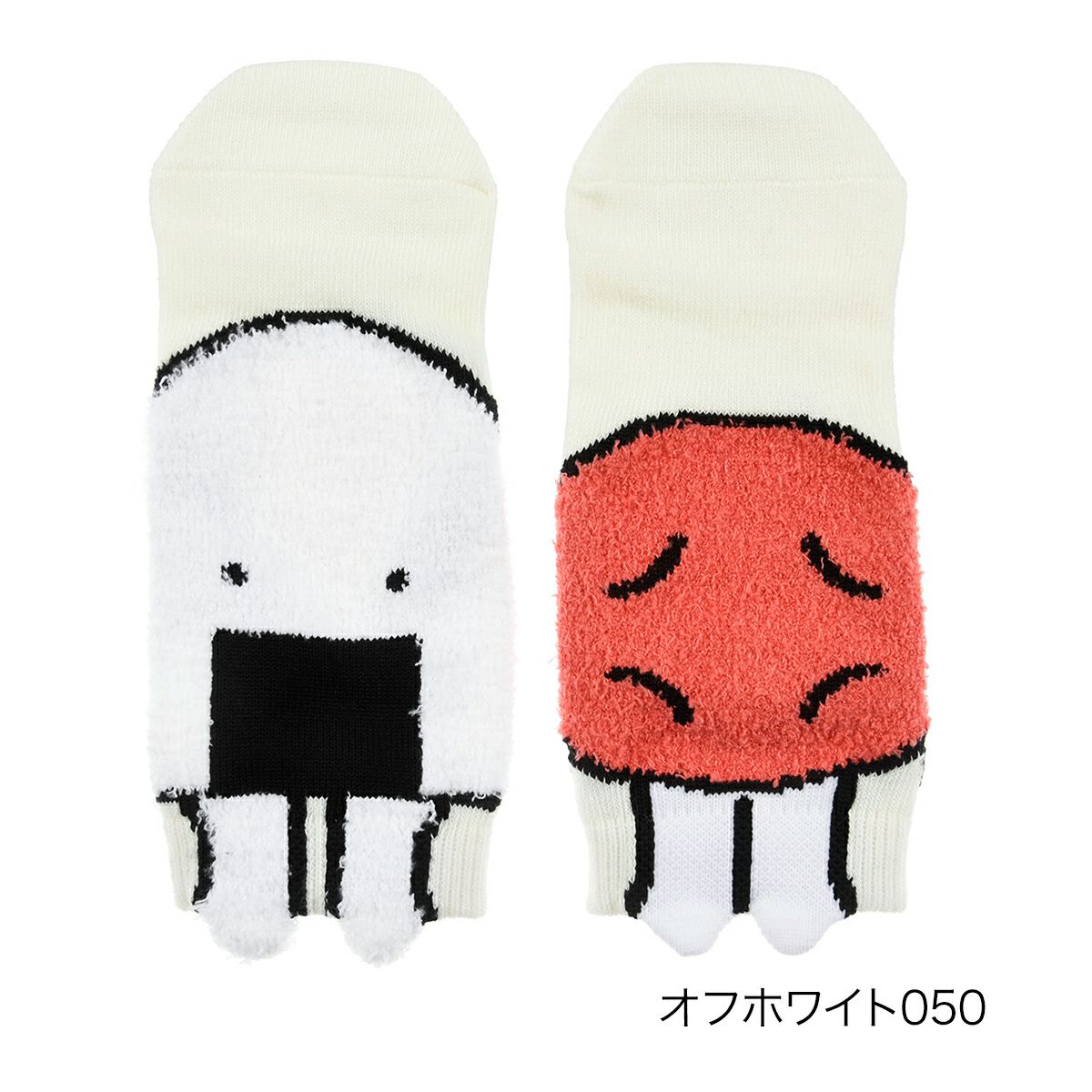 おにうめ靴下おにぎりとうめぼしスニーカー丈キャラクター(3183A05N)