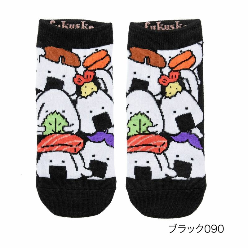 おにうめ靴下ぎっしりおにぎり柄スニーカー丈キャラクター(3183A09N)