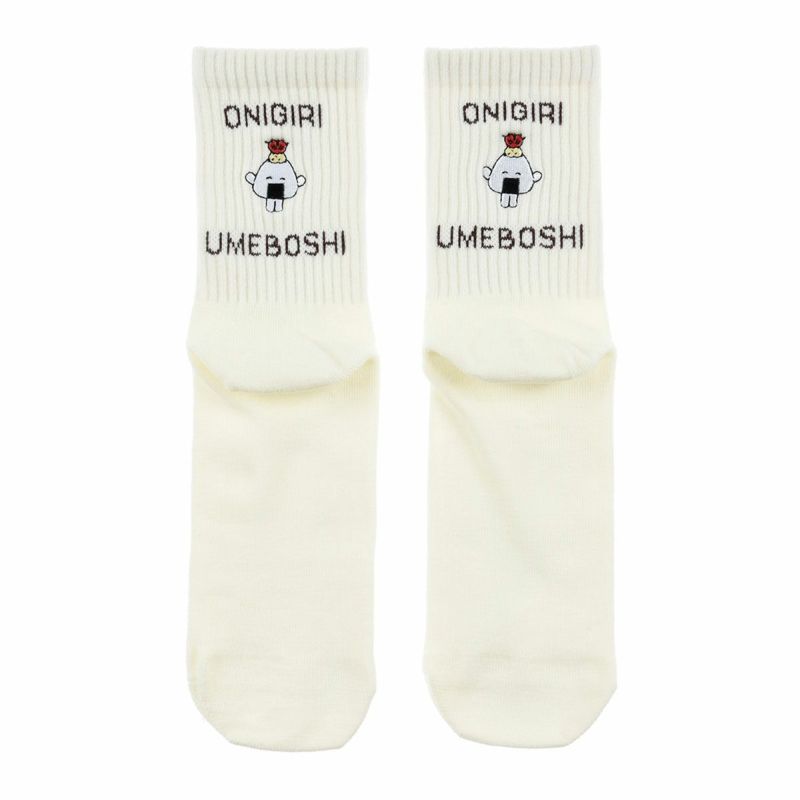 おにうめ靴下刺しゅうクルー丈キャラクター(3183A10N)