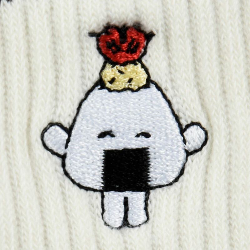 おにうめ靴下刺しゅうクルー丈キャラクター(3183A10N)