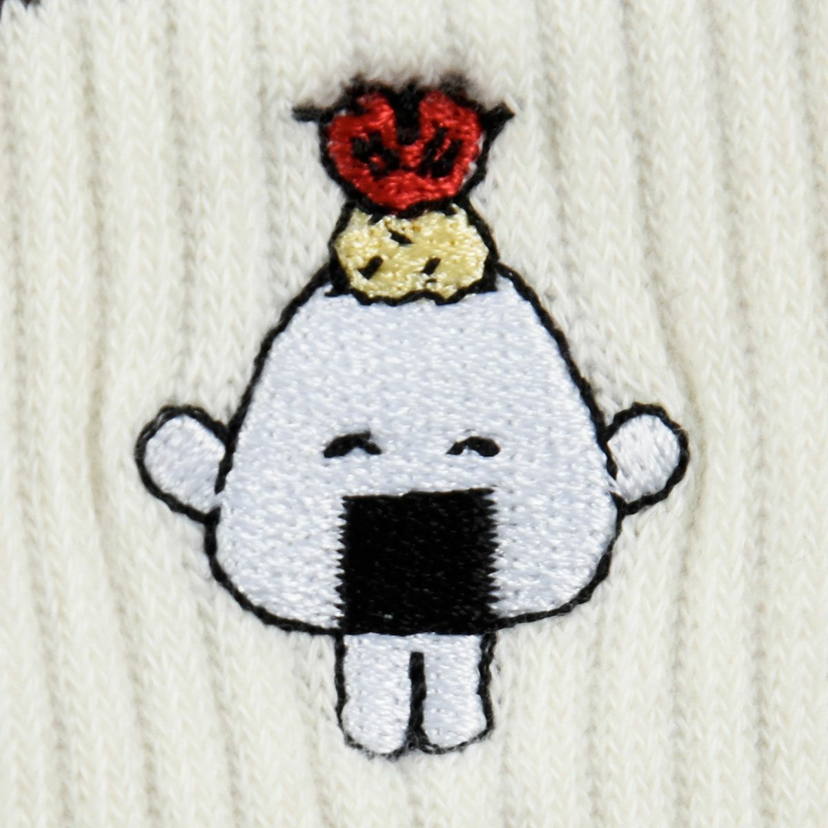 おにうめ靴下刺しゅうクルー丈キャラクター(3183A10N)