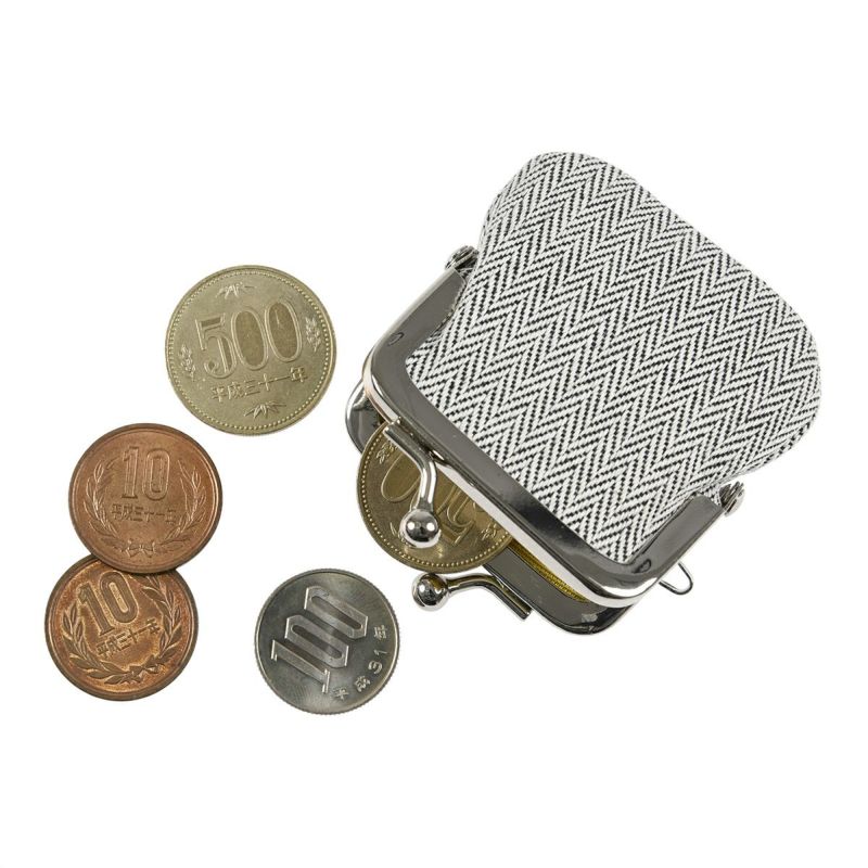 .fukuske(ドットフクスケ)：がま助財布無地小銭入れ足袋生地使用日本製(90X90020)