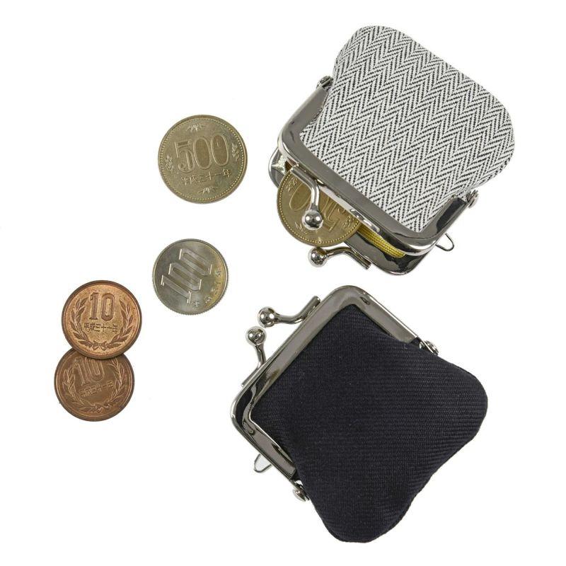 .fukuske(ドットフクスケ)：がま助財布無地小銭入れ足袋生地使用日本製(90X90020)