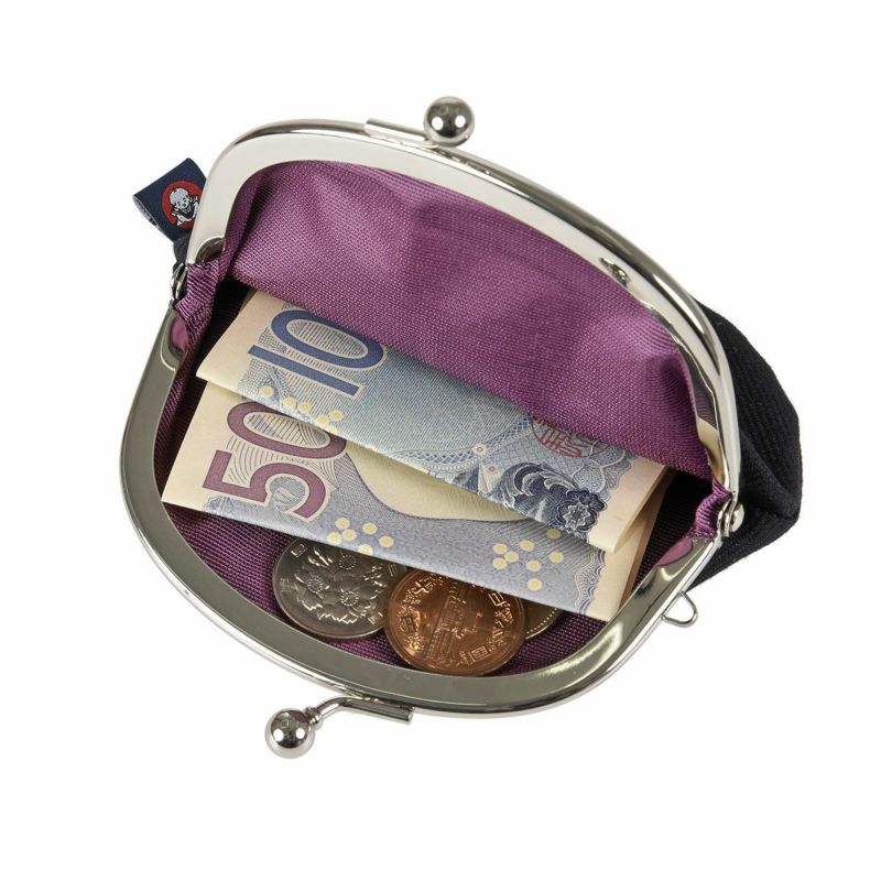 .fukuske(ドットフクスケ)：がま助財布無地3.3寸小銭入れ足袋生地使用日本製(90X90021)