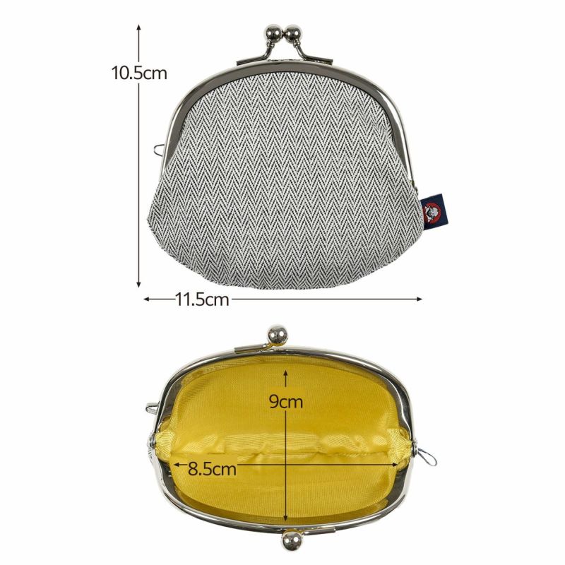 .fukuske(ドットフクスケ)：がま助財布無地3.3寸小銭入れ足袋生地使用日本製(90X90021)