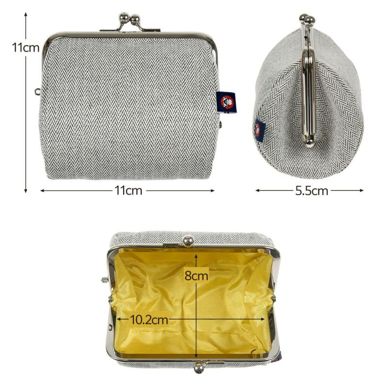 .fukuske(ドットフクスケ)：がま助ポーチ無地ミニポーチ足袋生地使用日本製(90X90022)