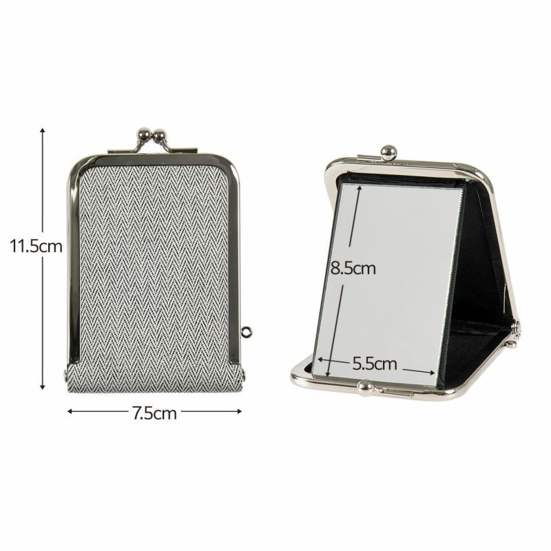 .fukuske(ドットフクスケ)：がま助ミラー無地立て鏡足袋生地使用日本製(90X90024)