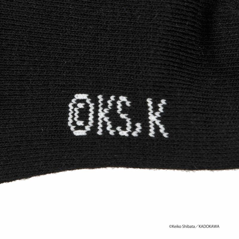 【パンどろぼう】 靴下 無地 刺繍 ショート丈 (369-25A6)