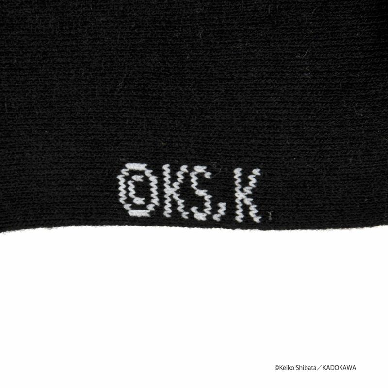 【パンどろぼう】 靴下 無地 刺繍 ショート丈 (369-25B6)