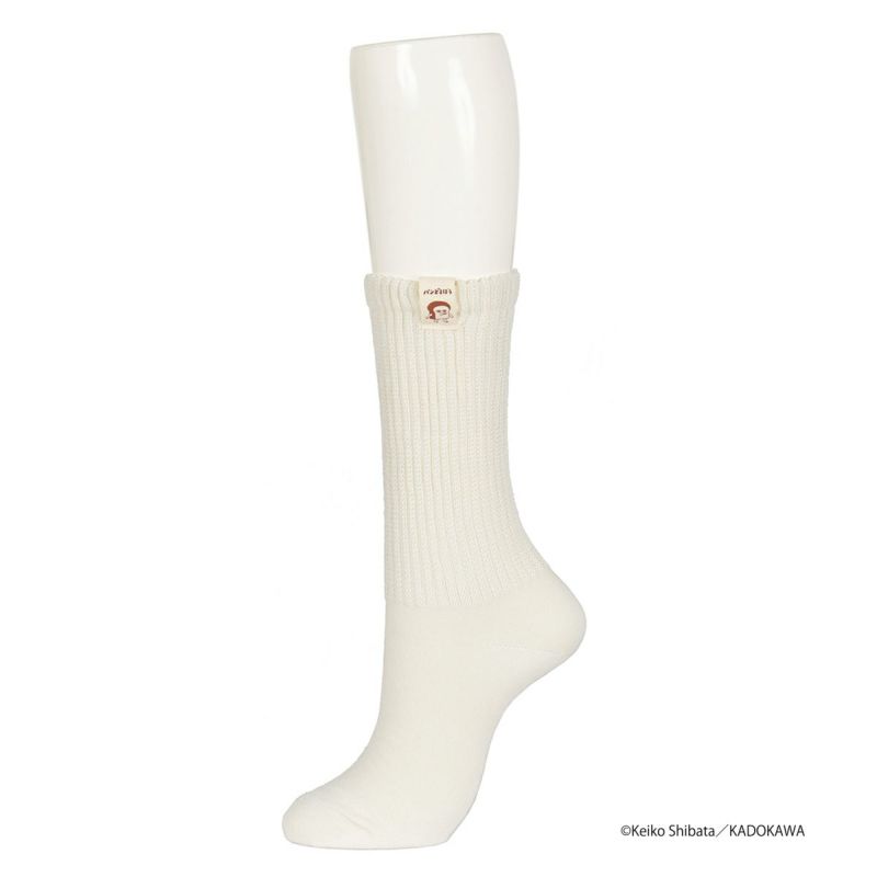 【パンどろぼう】 靴下 無地 ピスネーム クルー丈 (369-25C3)